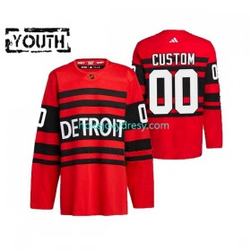 Dětské Hokejový Dres Detroit Red Wings Personalizované Adidas 2022-2023 Reverse Retro Červené Authentic